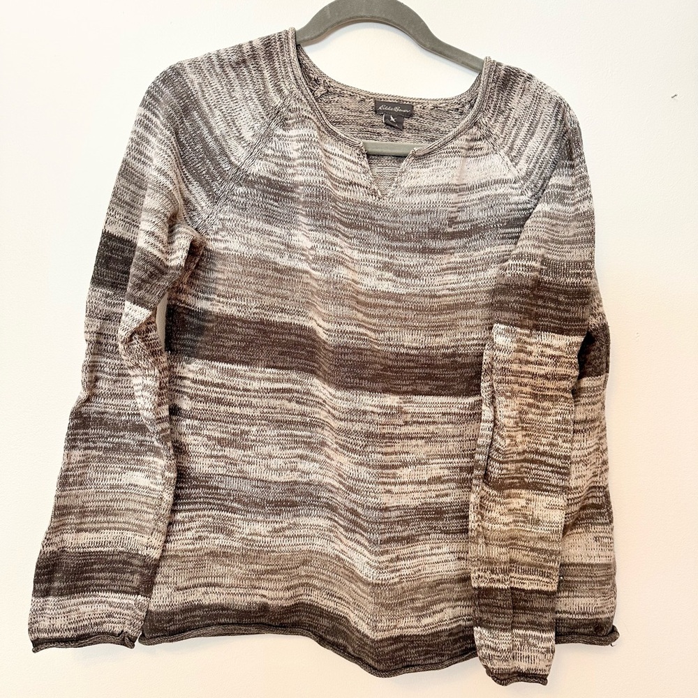 Eddie Bauer Gray Knit Sweater